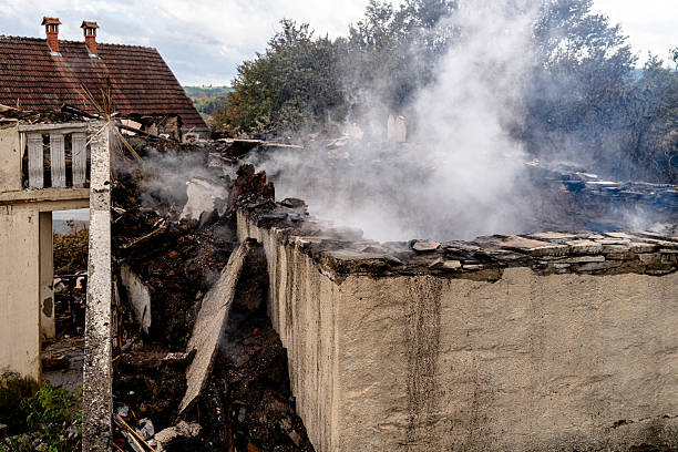 Professional Fire Damage Restoration technician working in Seminole, TX